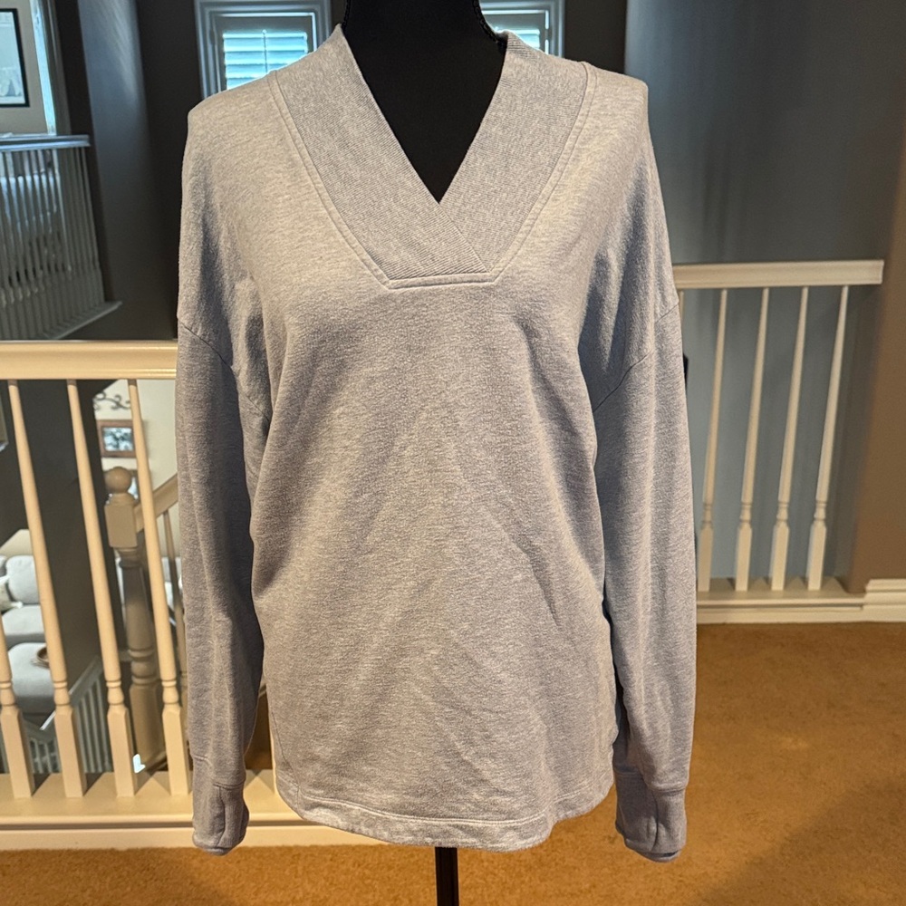Athleta Women's Light Blue V-Neck Sweater